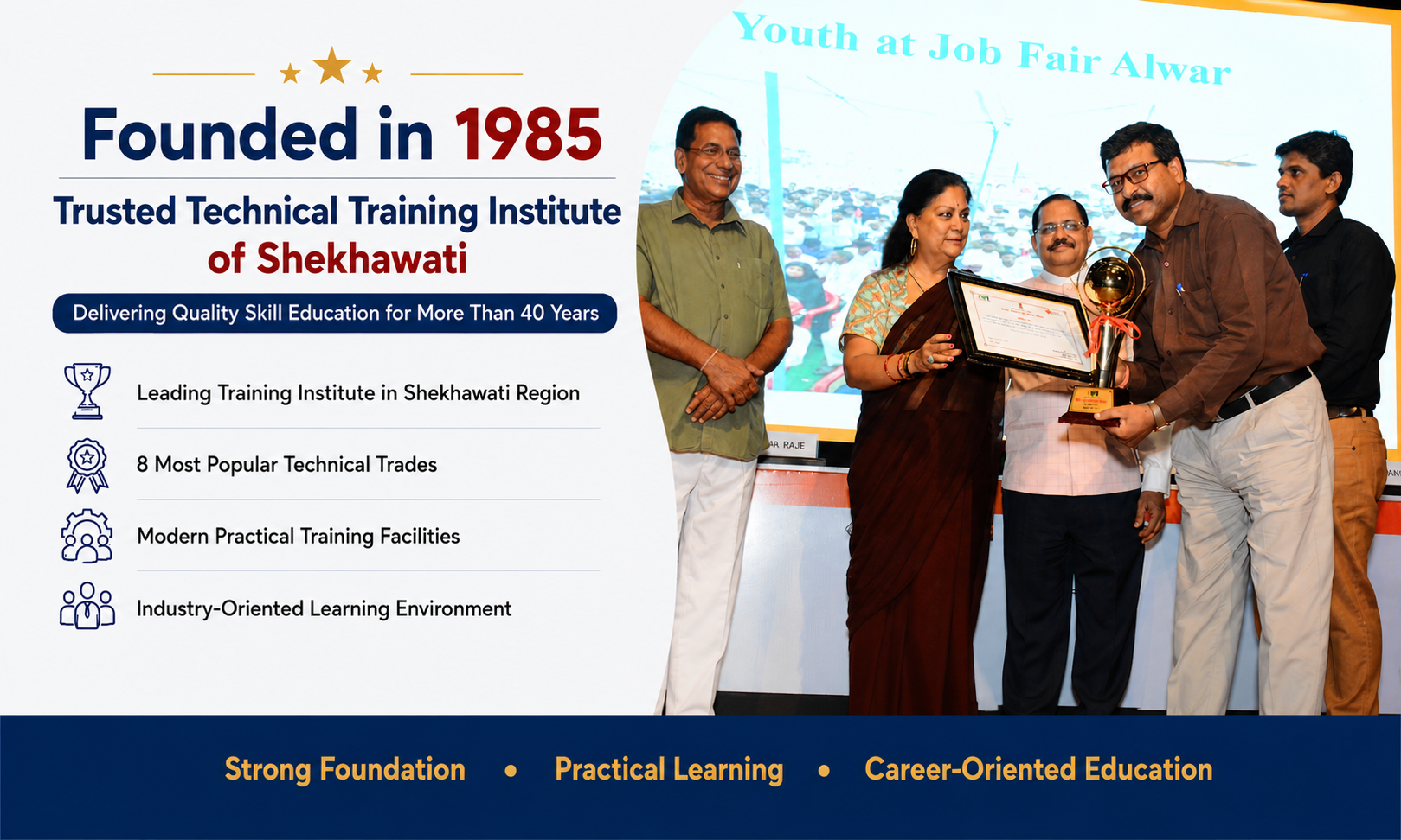 Best ITI Award received by Principal of ITI Capt. J P Singh